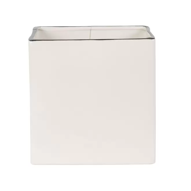 Cache-pot en dolomite blanche H20 offre à 24,99€ sur Maisons du Monde