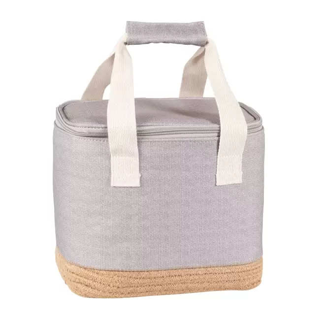 Lunchbag  gris taupe et vannerie beige offre à 19,99€ sur Maisons du Monde