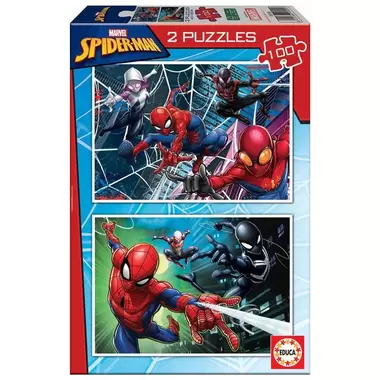 2 Puzzles De 100 Pièces Spiderman offre à 14,99€ sur La Grande Récré