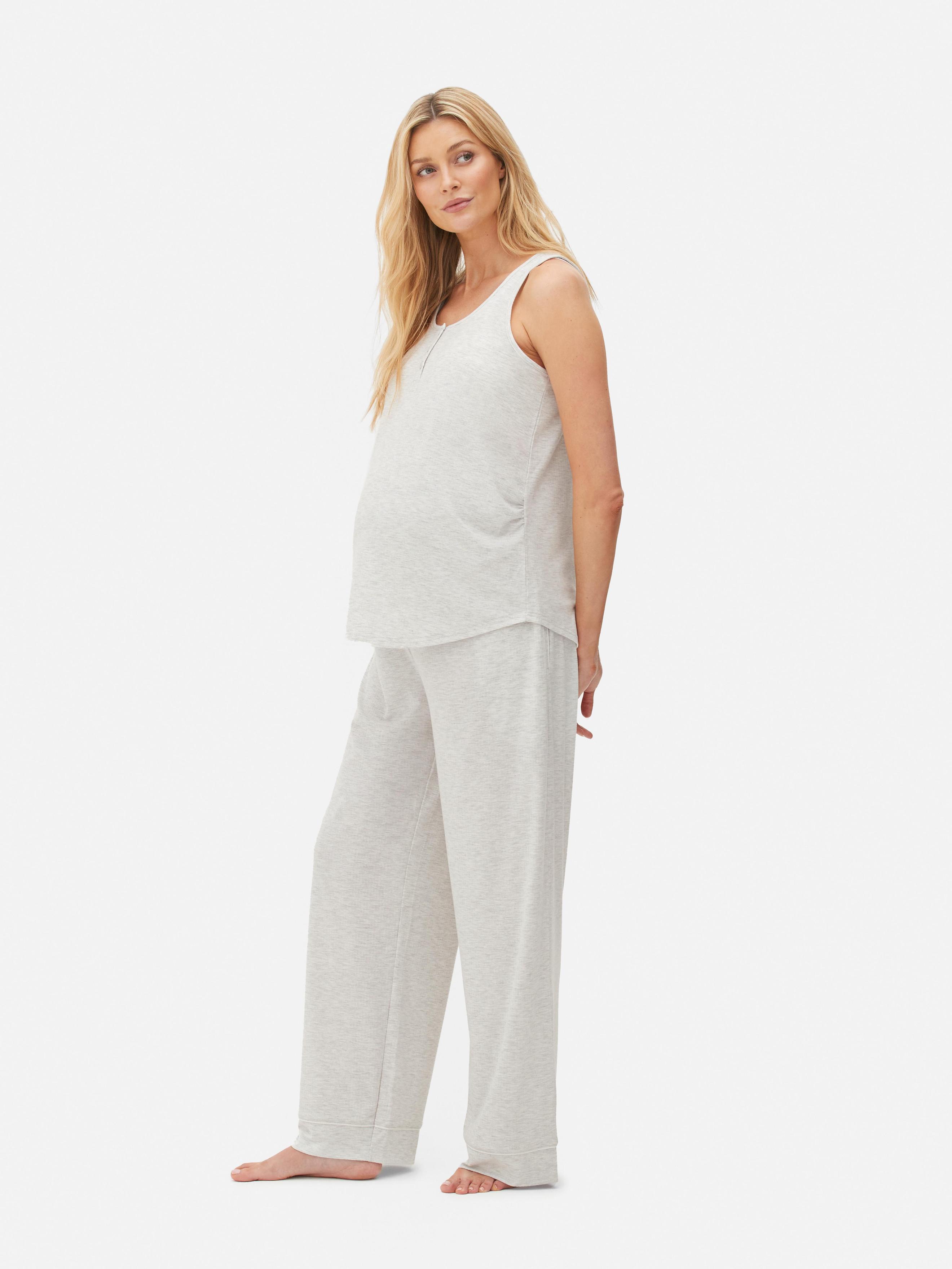 Débardeur de pyjama côtelé maternité offre à 10€ sur Primark