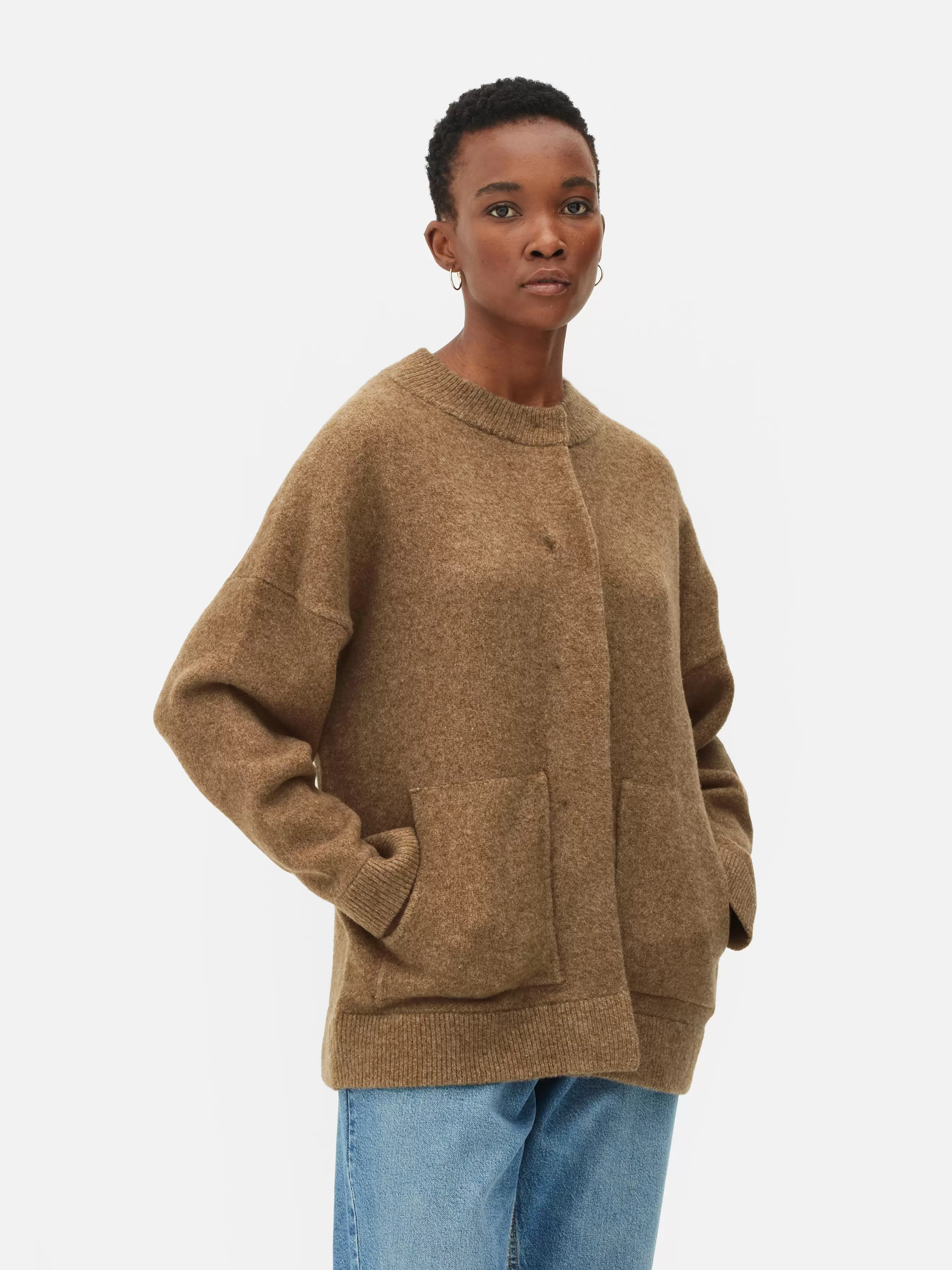 Blouson bomber tricoté oversize offre à 23€ sur Primark