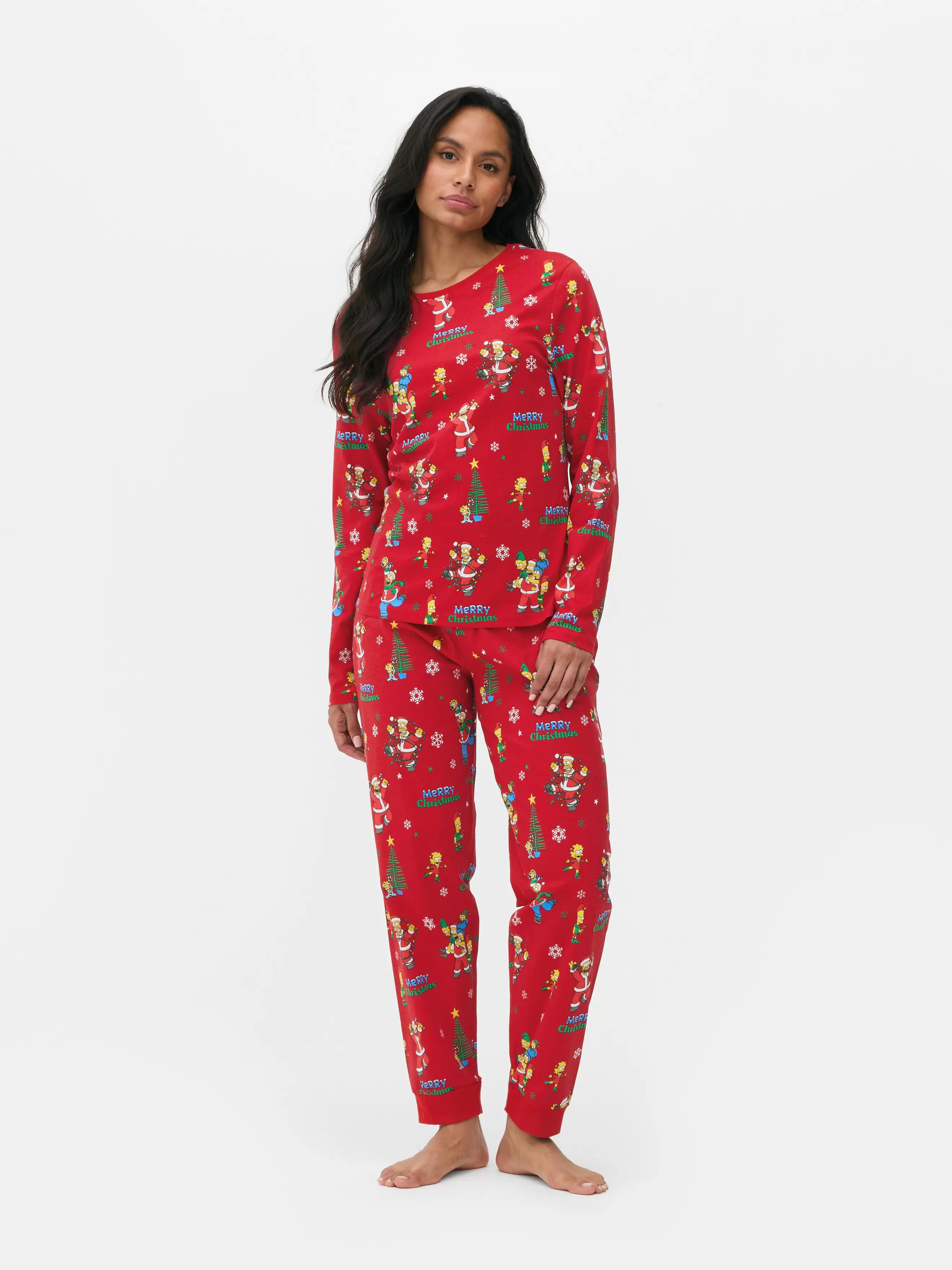 Pyjama de Noël Les Simpson pour femme offre à 15€ sur Primark