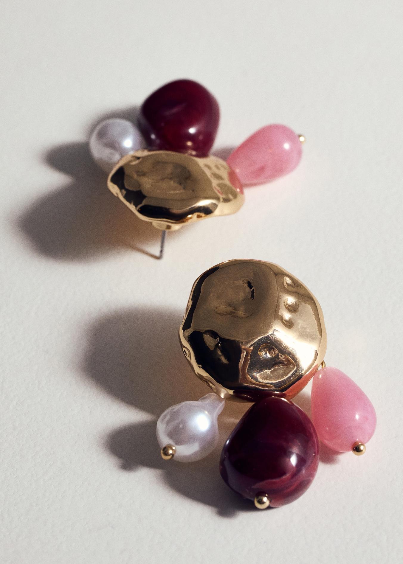 Boucles d'oreilles pendentif perles offre à 12,99€ sur Mango