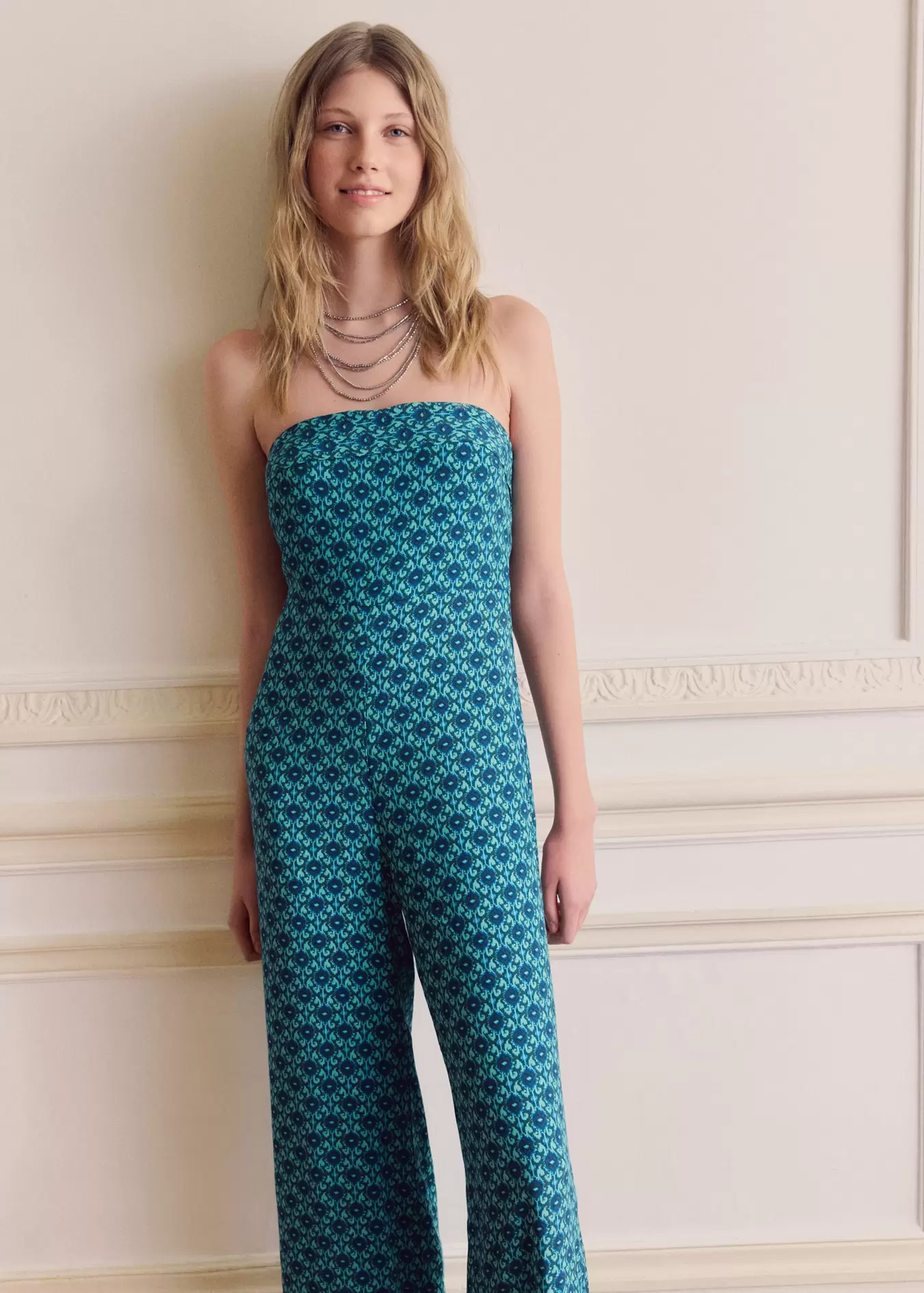 Combinaison imprimée nœud offre à 69,99€ sur Mango