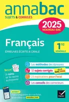 Annabac sujets & corrigés : Français - 1re générale - Épreuves écrite & orale (édition 2024/2025) offre à 7,6€ sur Cultura