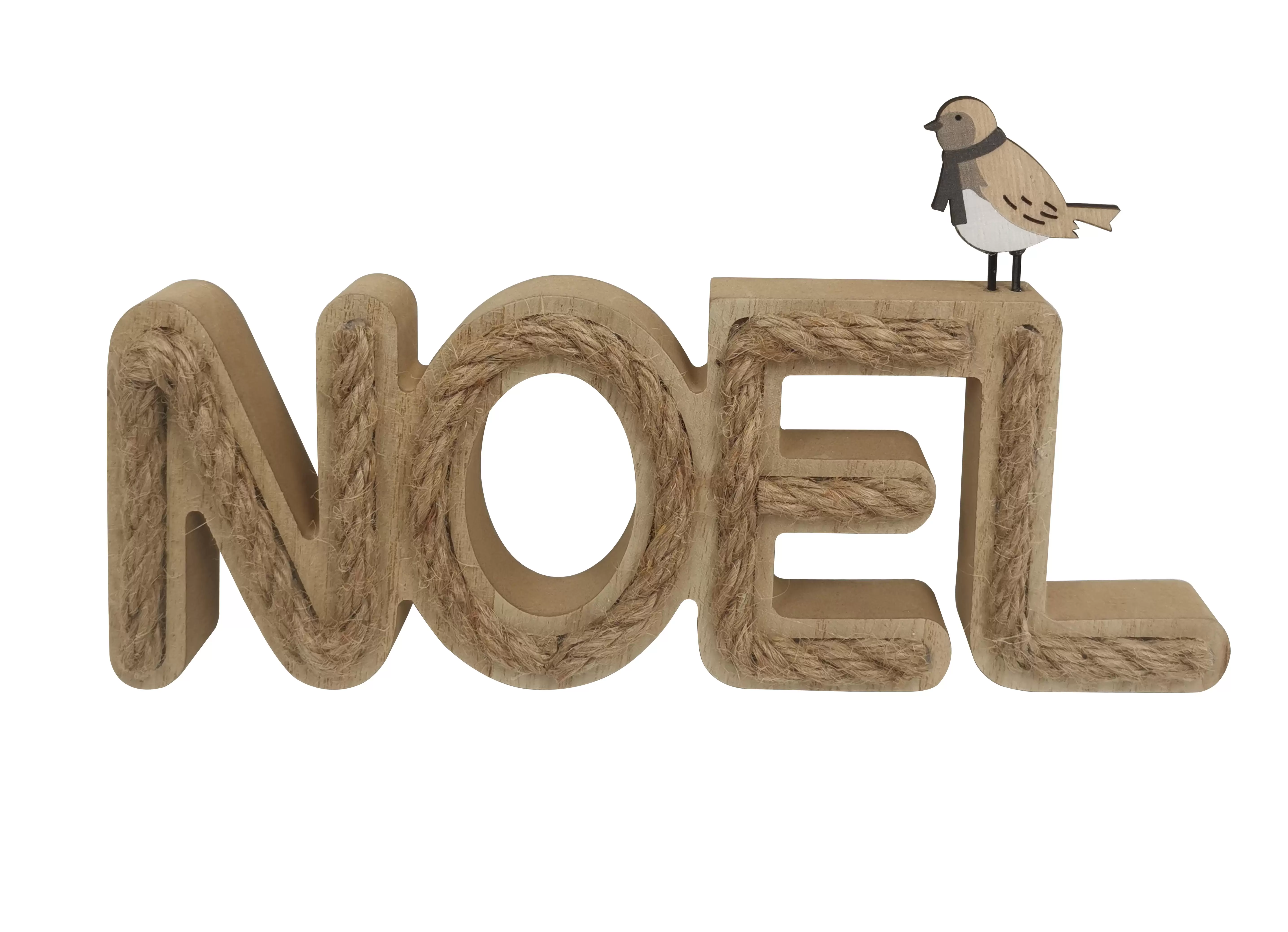 Décoration lettres Noël avec oiseau à poser- Ecloz offre à 4,99€ sur Jardiland