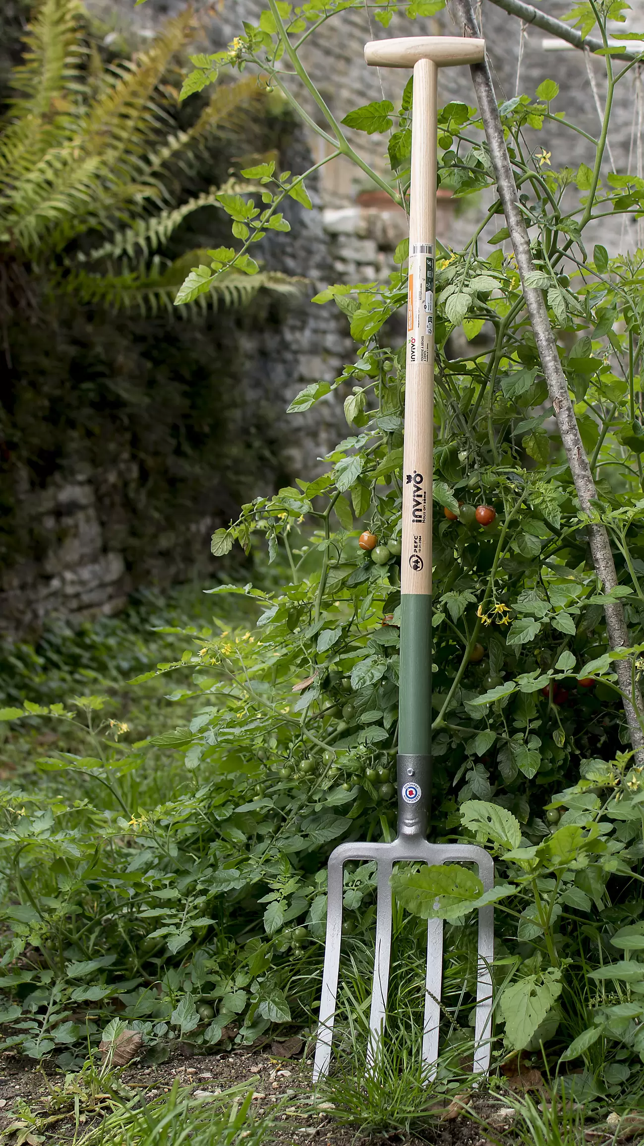 Fourche à bêcher à douille L.29 cm - INVIVO Nous on sème offre à 34,99€ sur Jardiland