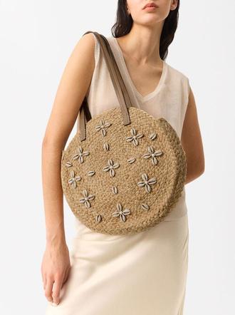 Straw-Effect Handbag With Shell offre à 35,99€ sur Parfois