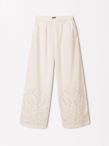 Online Exclusive - Embroidered Cotton Pants offre à 35,99€ sur Parfois