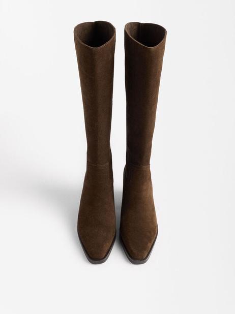 Online Exclusive - High Leather Boots offre à 119,99€ sur Parfois