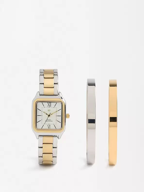 Stainless Steel Bracelets Watch With Strap offre à 49,99€ sur Parfois