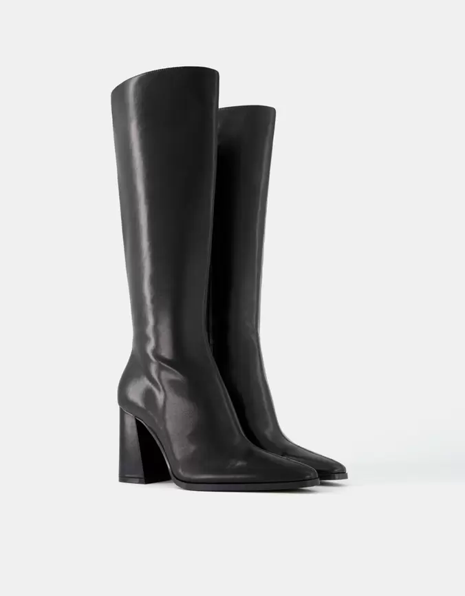 Bottes talon large offre à 59,99€ sur Bershka