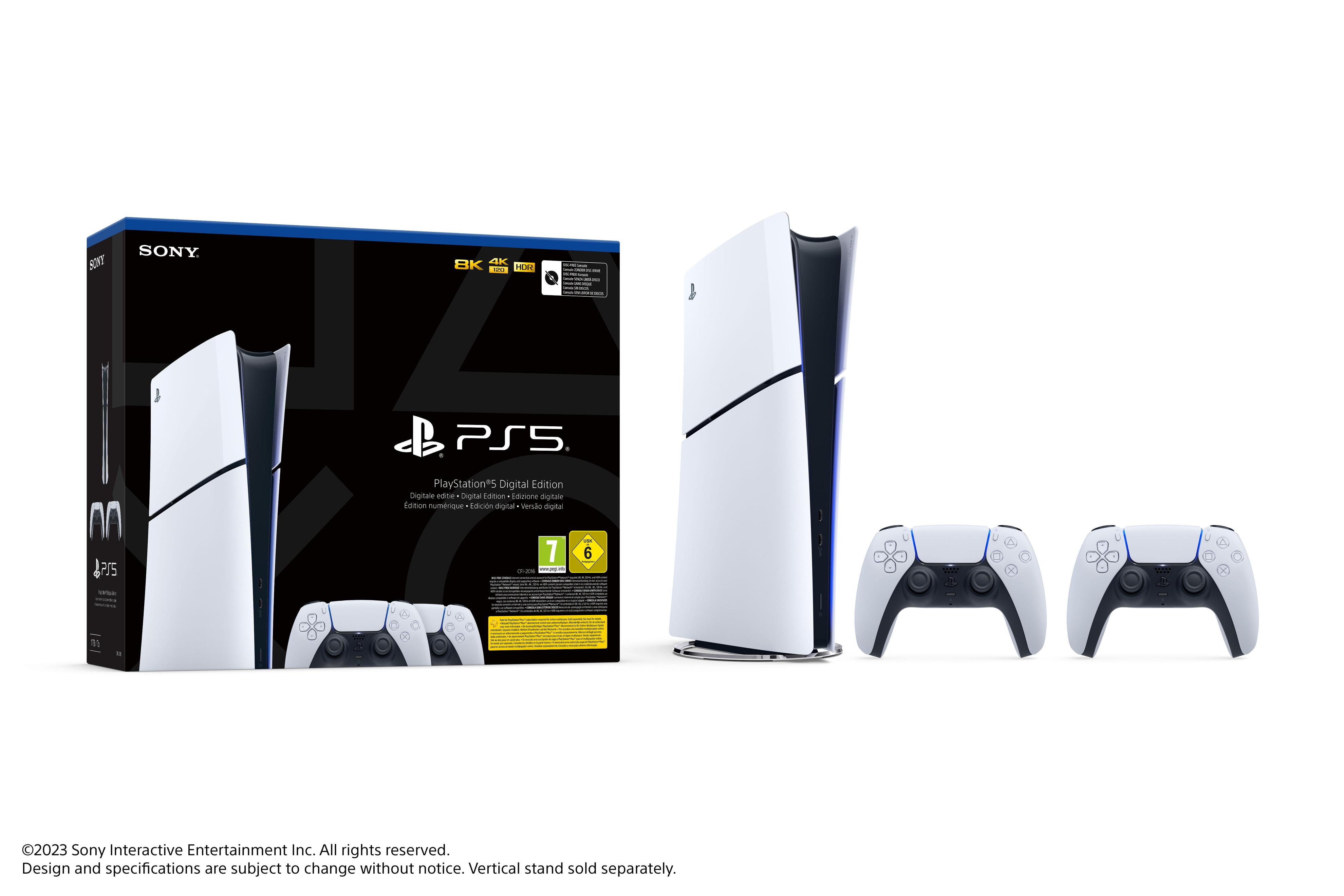 Playstation 5 (modèle Slim) - Edition Numérique + 2nde Manette Dualsense White offre à 459,99€ sur Micromania
