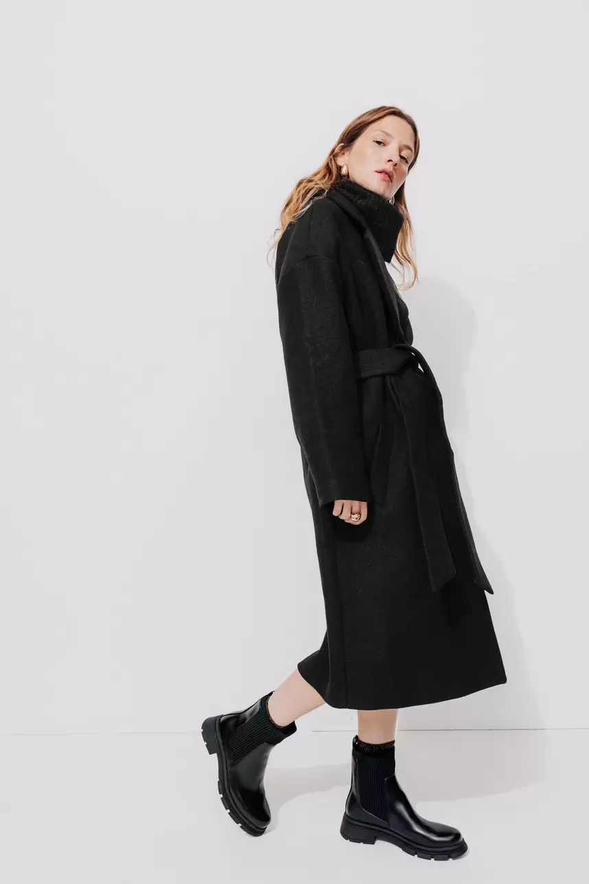 Manteau en laine mélangée offre à 129,99€ sur Promod