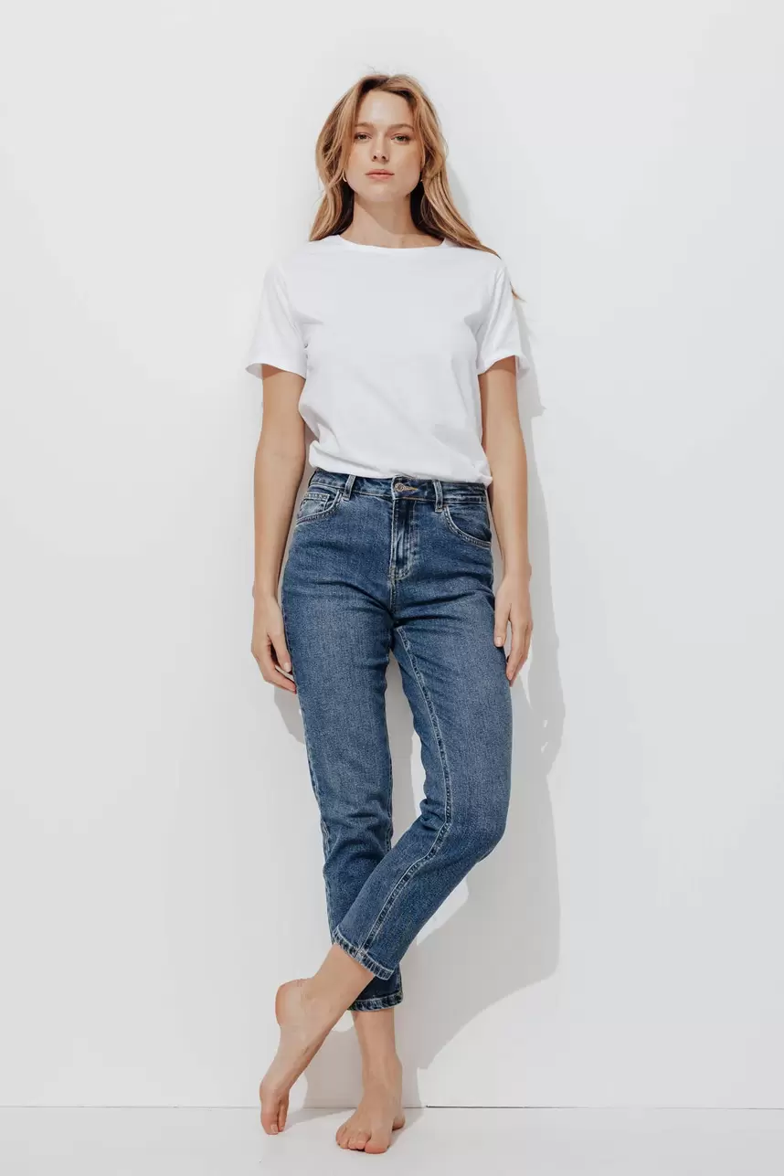 Jean slim cropped Femme GASTON offre à 29,99€ sur Promod