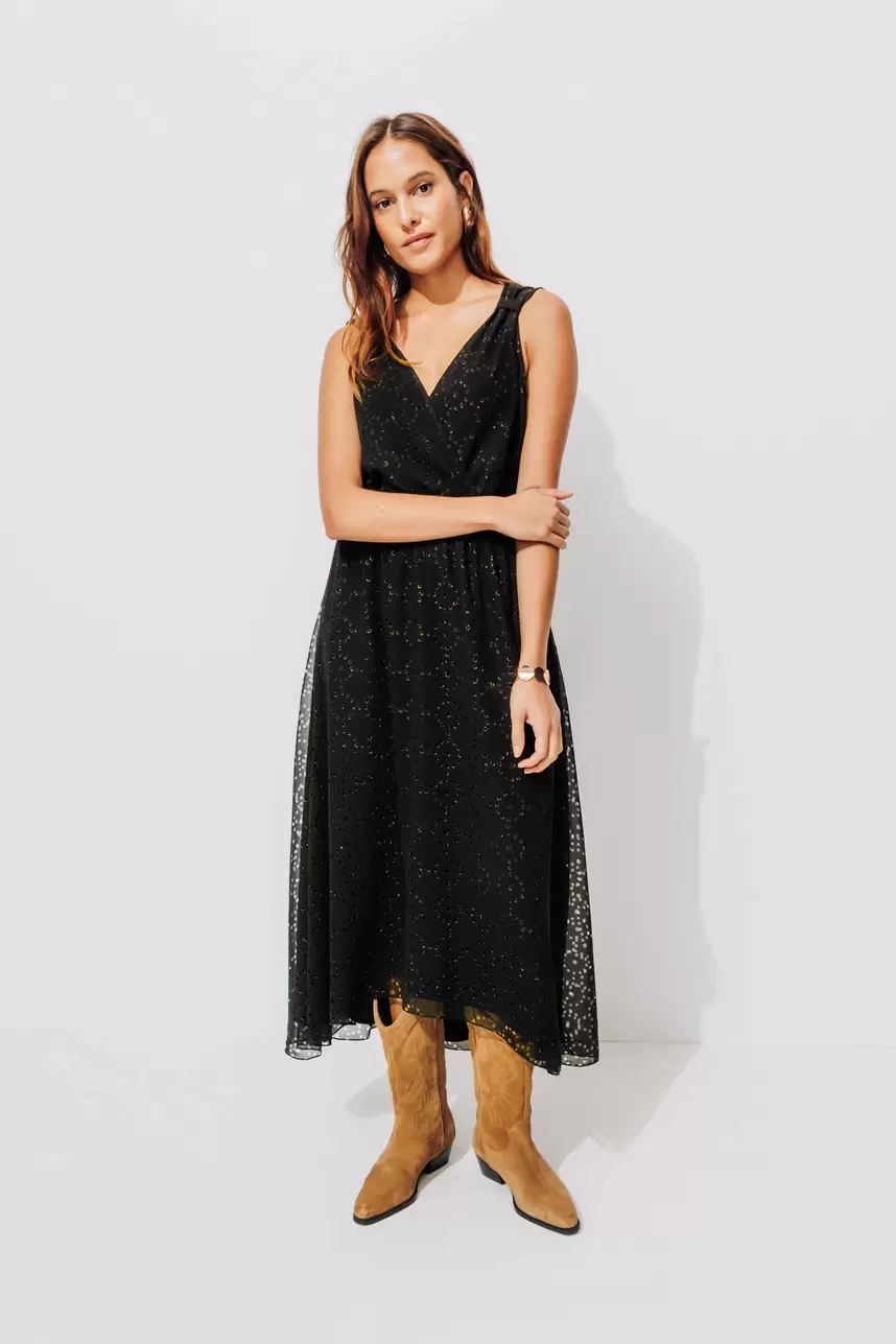 Robe longue à bretelles Femme offre à 69,99€ sur Promod