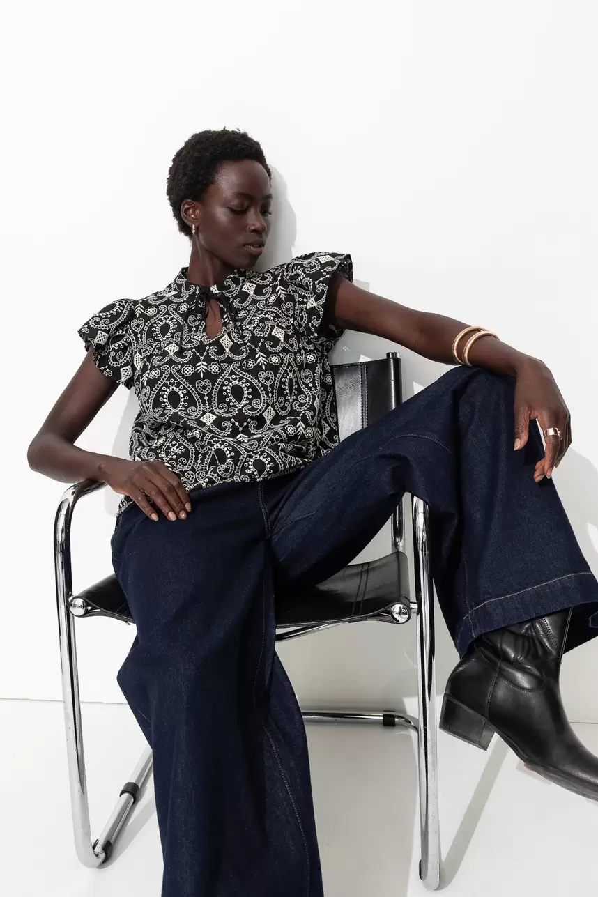 Blouse en broderie anglaise offre à 35,99€ sur Promod