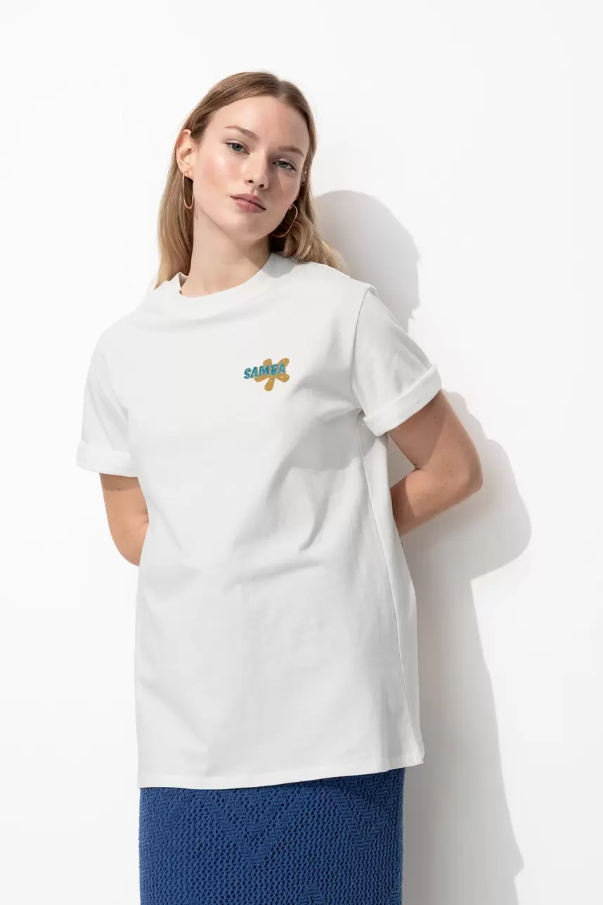 T-shirt à message Femme offre à 22,99€ sur Promod