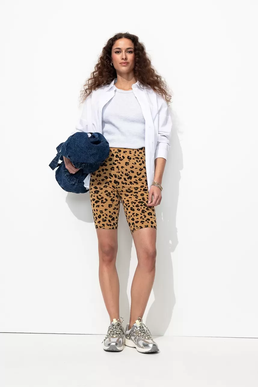 Legging "cycliste" léopard offre à 12,99€ sur Promod