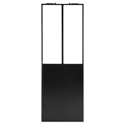 Porte coulissante VERRIERE noir thermolaqué à système Confort offre à 838,6€ sur Lapeyre