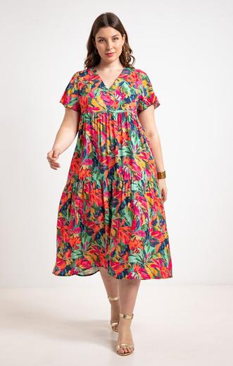 Robe longue imprimé offre à 79,95€ sur Toscane