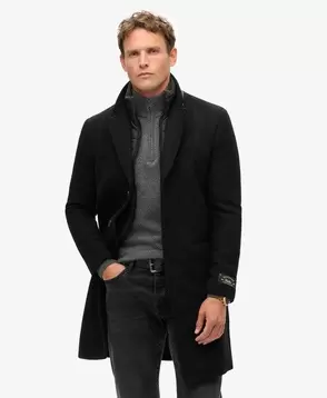 Manteau de ville en laine 2 en 1 offre à 269,99€ sur Superdry