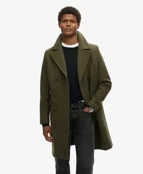 The Merchant Store - Manteau long en laine offre à 299,99€ sur Superdry