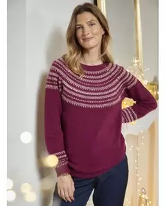 Pull jacquard brillant offre à 22,4€ sur Damart