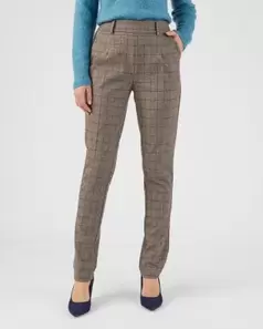 Pantalon maille enfilable à carreaux offre à 26,9€ sur Damart