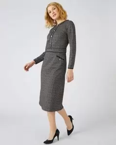 Robe maille jacquard détails unis offre à 23,9€ sur Damart