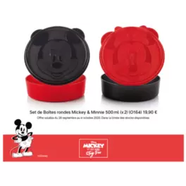 Boîtes Mickey & Minnie 490 ml offre à 9,9€ sur Tupperware