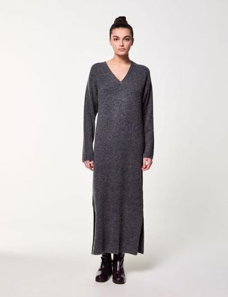 Robe pull maxi longue grise offre à 12,99€ sur Jennyfer
