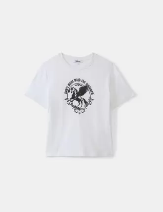 T-shirt blanc à motif offre à 7,99€ sur Jennyfer