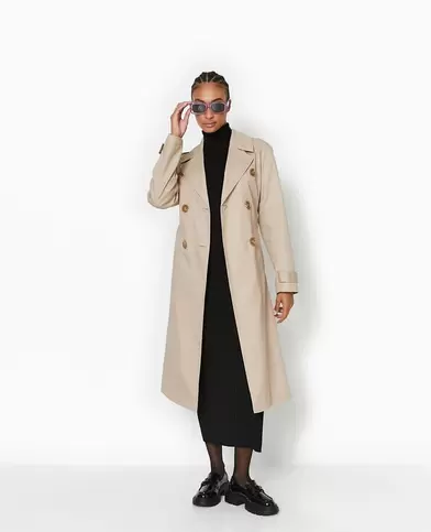 Trench en toile avec ceinture offre à 55,99€ sur Pimkie