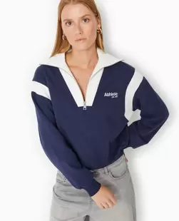 Sweat col camionneur avec broderie offre à 25,99€ sur Pimkie