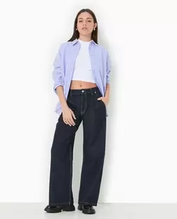 Jean large taille basse avec pinces offre à 39,99€ sur Pimkie