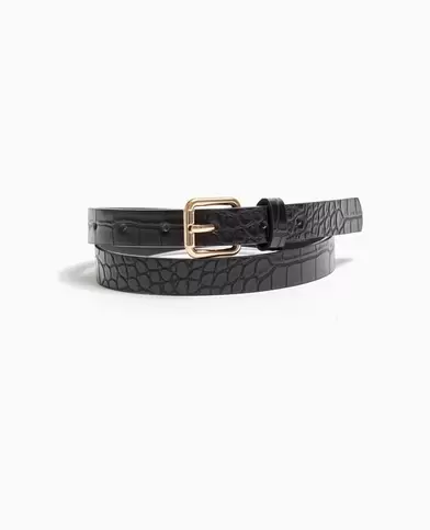 Ceinture fine effet croco offre à 7,99€ sur Pimkie