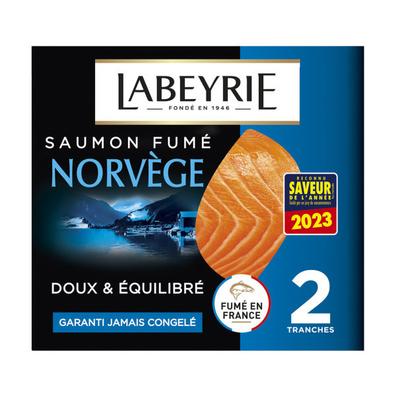 Saumon fumé Norvège 2 tranches offre à 5,88€ sur franprix