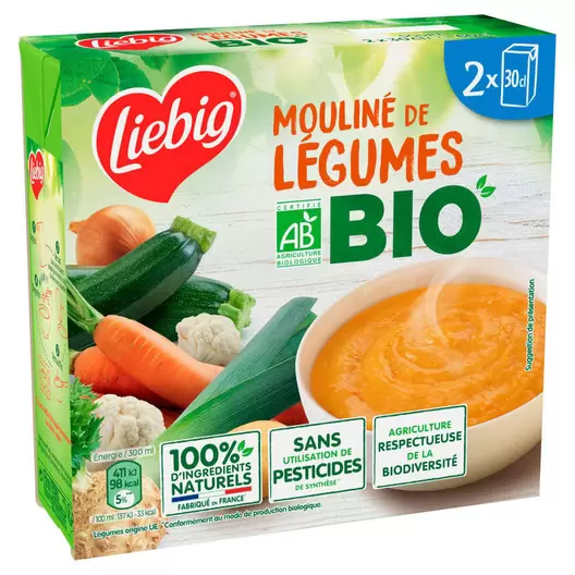 Soupe mouliné de légumes Bio offre à 3,46€ sur franprix