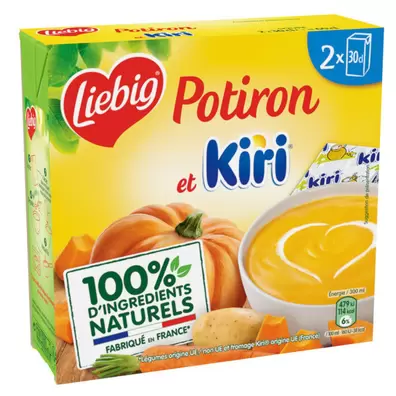 Soupe potiron et kiri offre à 3,88€ sur franprix