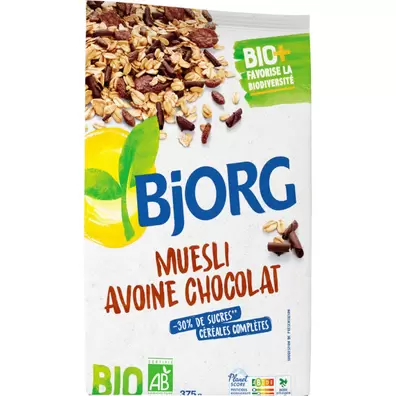 Céréales muesli avoine chocolat Bio offre à 5,14€ sur franprix