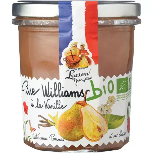 Lucien Georgelin Confiture Poire à la Vanille Bio 320g offre à 3,46€ sur franprix