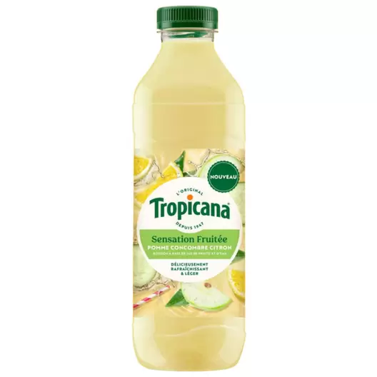 Jus à base de fruits concentrés sensation fruitée pomme concombre citron offre à 2,57€ sur franprix