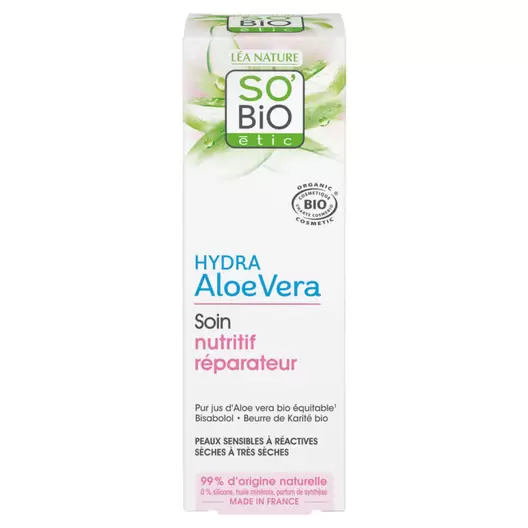 Crème soin nutritif visage aloe vera bio offre à 11,89€ sur franprix