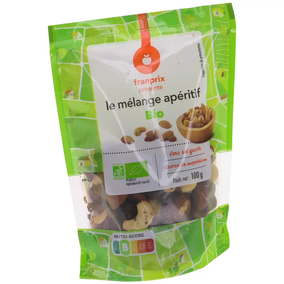 Mélange apéritif Bio offre à 2,26€ sur franprix