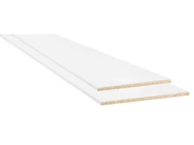 Tablette mélaminé, L.250 x l.40 cm x Ep.18 mm blanc offre à 11,9€ sur Weldom