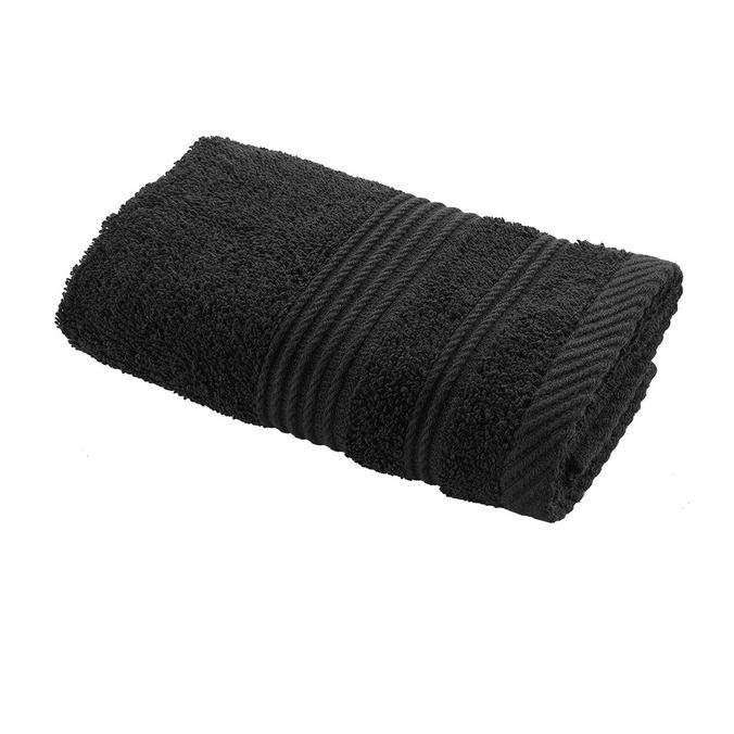 Serviette invité coton noir 30x50cm offre à 2,29€ sur Centrakor