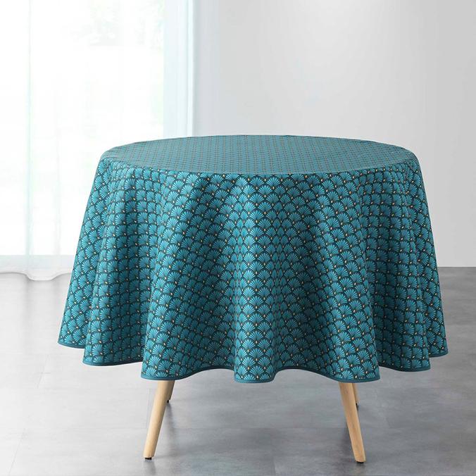 Nappe ronde ARTCHIC polyester bleu D 180cm offre à 14,99€ sur Centrakor
