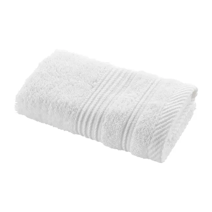 Serviette invité coton blanc 30x50cm offre à 1,79€ sur Centrakor