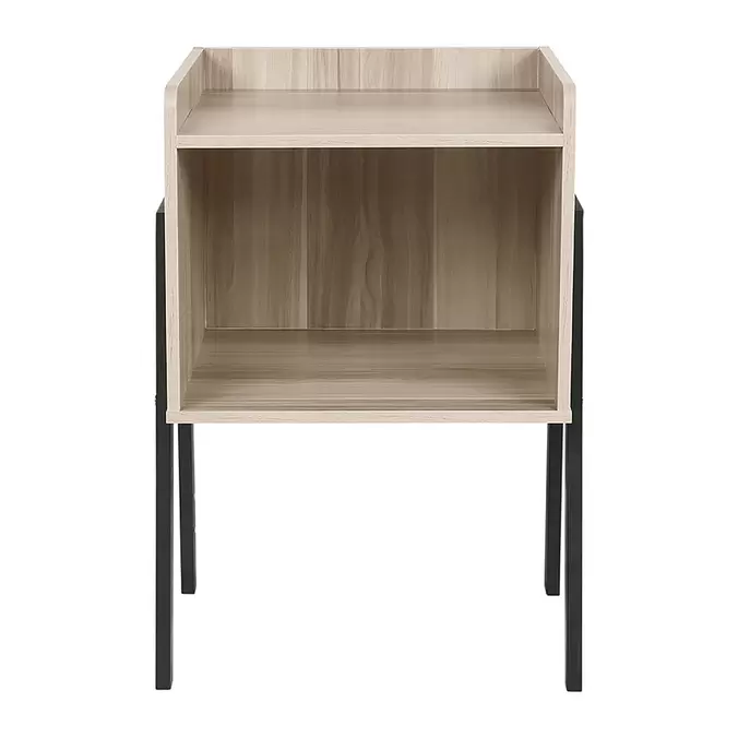 Chevet cubique en métal et bois H 52cm offre à 39,99€ sur Centrakor